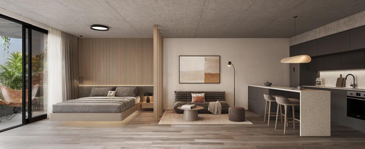 Monoambiente 26,6 m2 c/ Balcón - Vta de Obligado 2686 P5