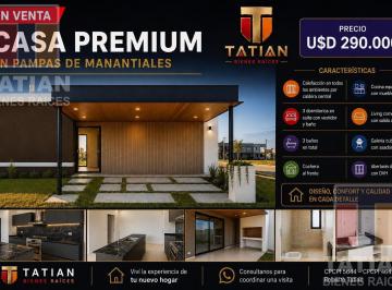 Casa · 230m² · 5 Ambientes · 2 Cocheras · Casa en Pampas de Manantiales