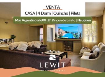 Casa · 219m² · 6 Ambientes · 3 Cocheras · Venta Casa 4 Dorm. | Bº Rincón de Emilio | Pileta y Quincho | Apta Crédito