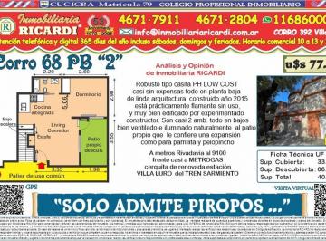 PH · 34m² · 2 Ambientes · Solo Admite Piropos - Alegre 1 1/2 Amb. con Patiecito