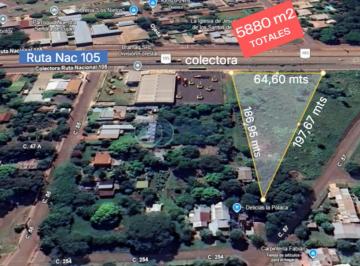 Terreno · 5880m² · Terreno en Venta Sobre Colectora (Ruta Nac 105 Garupa)