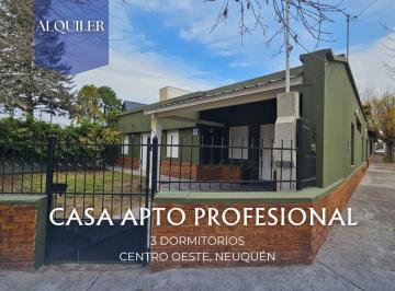Casa · 260m² · 7 Ambientes · 2 Cocheras · Alquiler Casa 3 Dorm. en Centro Oeste de Neuquén
