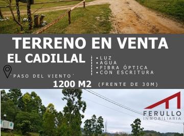 Terreno , Tafí Viejo · Paso del Viento - El Cadillal