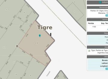Terreno · 831m² · Gran Lote en Venta con Planos Aprobados Tigre de 830 m²