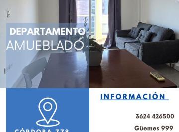 Departamento · 1 Dormitorio · Departamento Amueblado - 5to Piso Córdoba 778