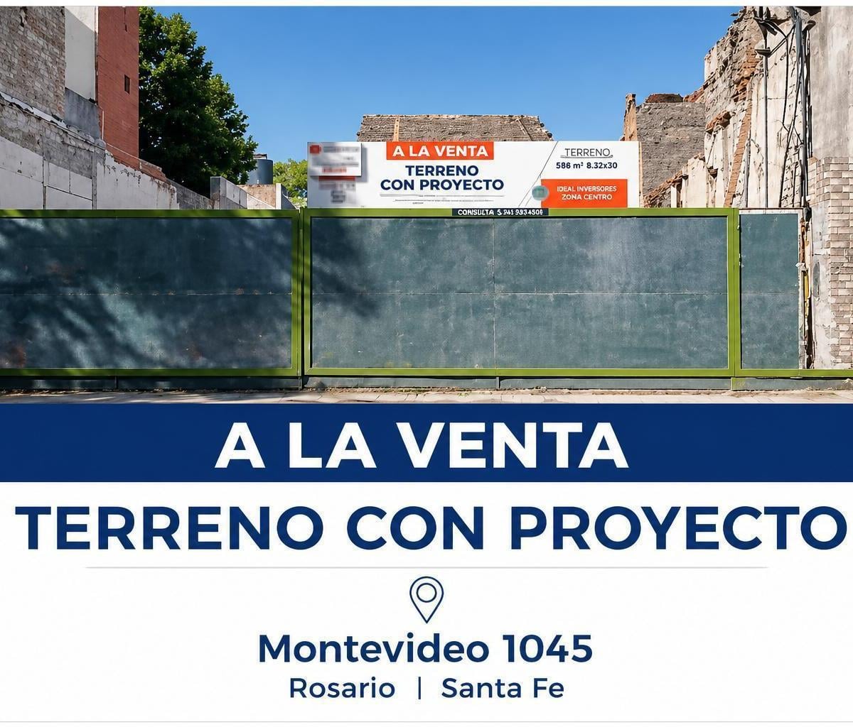 Venta Terreno + Proyecto Montevideo al 1000, Distrito Centro, Rosario