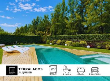 Casa · 349m² · 8 Ambientes · 7 Cocheras · Casa en Alquiler en Terralagos, Canning, Ezeiza