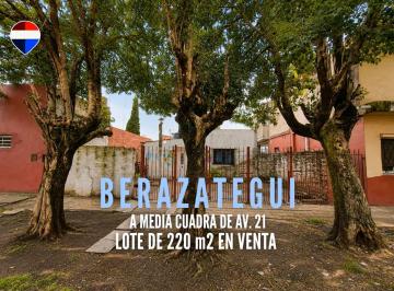 Terreno · 220m² · Venta Lote de 220 m² Berazategui Oeste