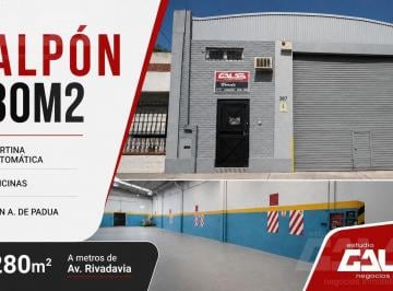 Depósito · 280m² · Galpón 280 m² | Cortina Automática | Oficinas | San A. de Padua