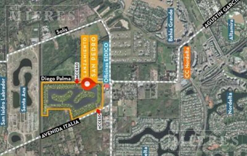 Lote en Venta a La Laguna en el Barrio San Pedro - Villanueva., San Pedro, Benavidez