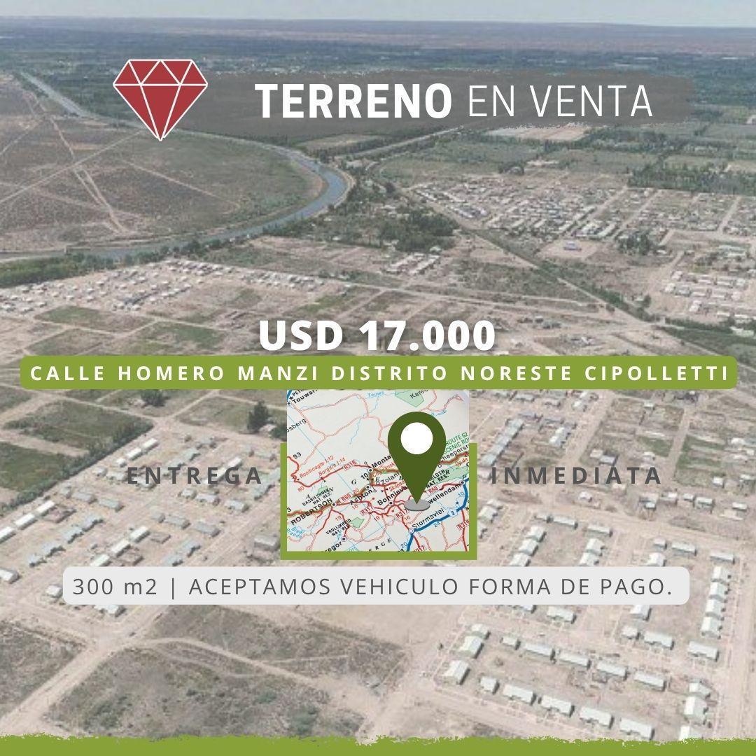 Terreno EN Venta Distrito Noreste Cipolletti.,  Cipolletti, Río Negro