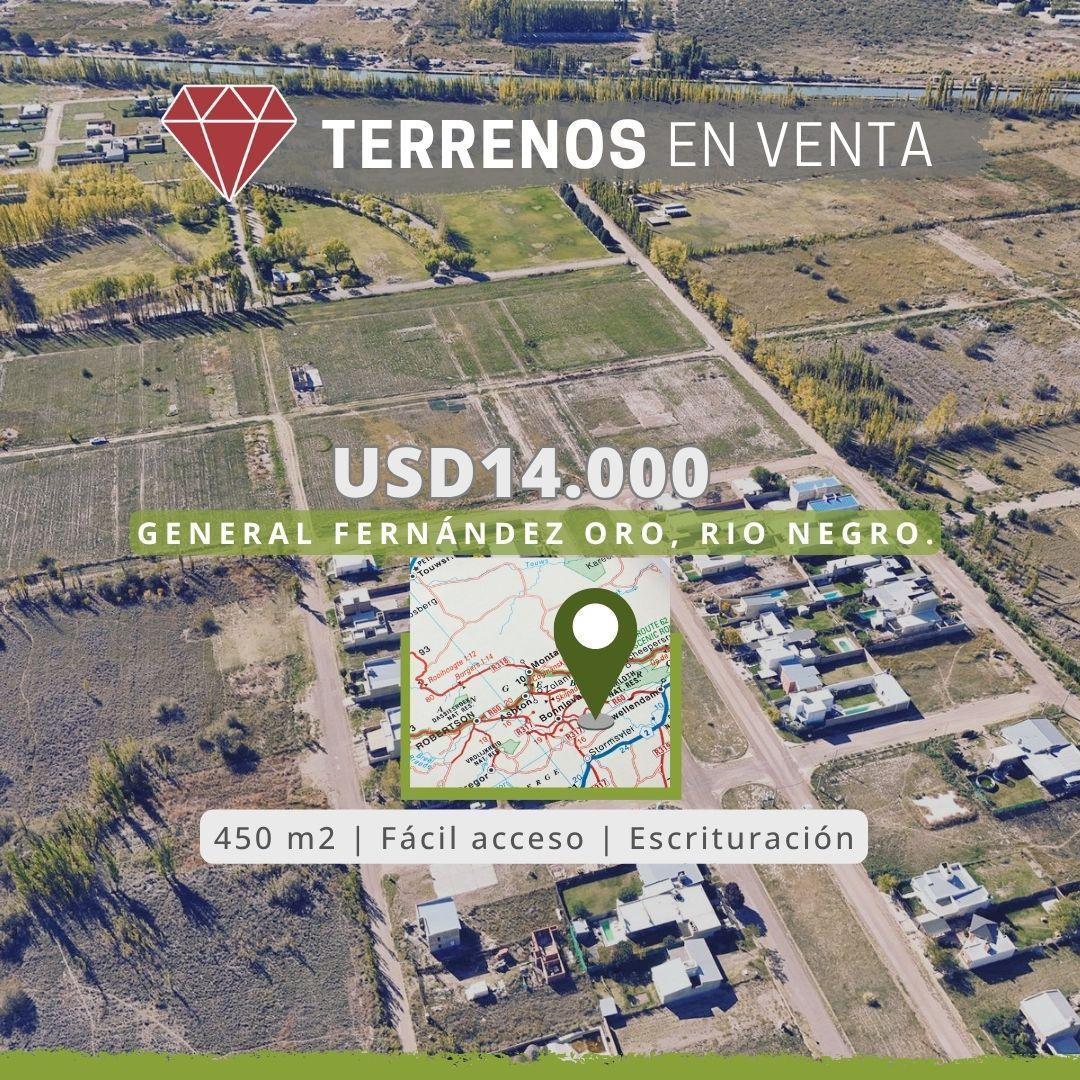 Terrenos EN Venta Loteo SAN Isidro General Fernandez ORO, General Fernández Oro, Río Negro