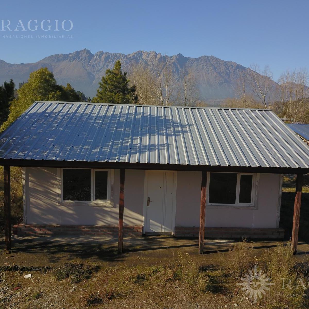 Casa de 2 Habitaciones (a Terminar) en Paraje Entre Ríos, Lago Puelo (ez-72)