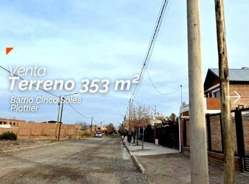 Terreno · 353m² · Venta Lote 353 m² - Barrio Cinco Soles – Plottier