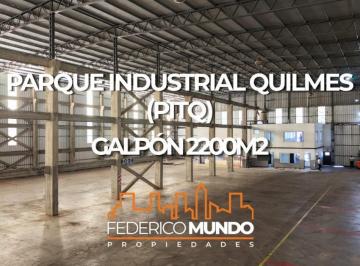 Bodega-Galpón · 2200m² · Galpon/deposito en Alquiler Parque Industrial Quilmes