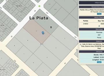 Terreno · 8321m² · Lote en Venta La Plata Ideal Inversor