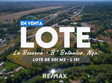 Terreno · 501m² · Lote Residencial - La Reserva B° Botanico