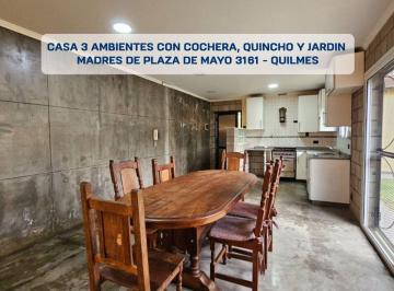 Casa · 165m² · 3 Ambientes · 1 Cochera · Venta Casa 3 Ambientes C/ Jardin y Cochera Quilmes