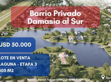 Terreno · 803m² · Lote a Laguna en Venta en Damasia Al Sur Canning