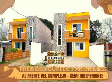 PH de 3 ambientes, Mar del Tuyú · 8 7463 Dúplex 3 Ambientes a Estrenar Semi Independiente Al Frente Mar del Tuyú Vende Sara Zapata