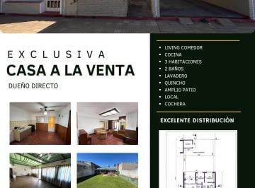 Casa de 1 ambiente, San Nicolás de los Arroyos · Casa en Venta - Directo Dueño - con Local - Barrio Don Bosco
