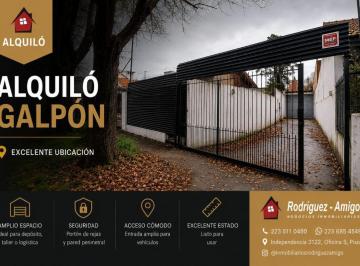 Bodega-Galpón , Mar del Plata · Galpón en Alquiler de 80 m² en Alquiler en Bosque Alegre