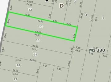 Terreno · 74m² · Lote con Mejoras Ituzaingo Norte