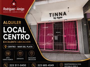 Local comercial , Mar del Plata · Local Comercial de 60 m² en Alquiler en Centro