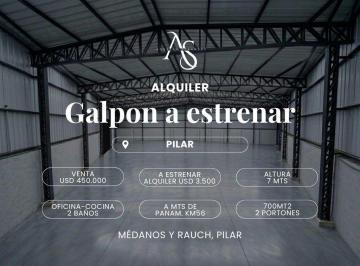 Local comercial · 700m² · Deposito en Venta y en Alquiler en Pilar
