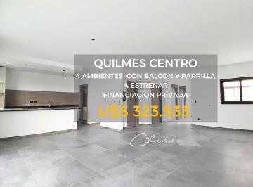 Departamento · 130m² · 4 Ambientes · Departamento en Quilmes Centro 4 Amb con Balcón Terraza y Parrilla