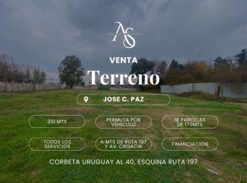 Terreno · 210m² · Terreno - Jose Clemente Paz