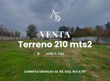 Terreno · 210m² · Terreno - Jose Clemente Paz