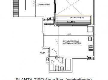 Departamento · 45m² · 2 Ambientes · Venta Departamento 2 Ambientes Barrio Norte en Construcción