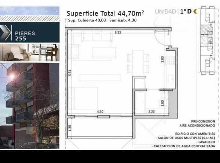 Departamento (Monoambiente) en Liniers