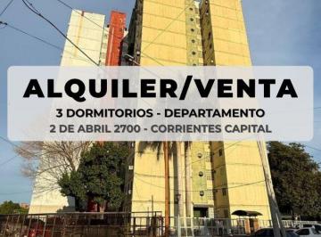 Departamento de 4 ambientes, Corrientes · Alquiler 3 Dorm. Torre Esperanza de Uda - Corrientes Capital