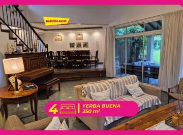 Casa · 350m² · 8 Ambientes · 1 Cochera · Las Decoud Alquilan Casa 4d en Yerba Buena Golf Country
