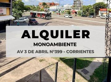 Departamento de 1 ambiente, Corrientes · Alquiler Monoambiente Barrio Costanera Sur