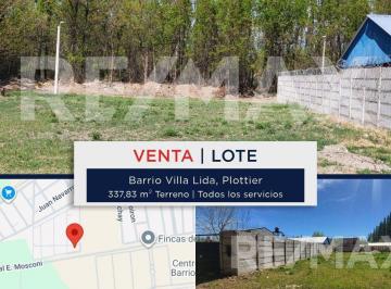 Terreno · 338m² · Venta Lote en Barrio Villa Lida Plottier