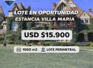 Terreno · 1060m² · Lote en Venta Estancia Villa Maria