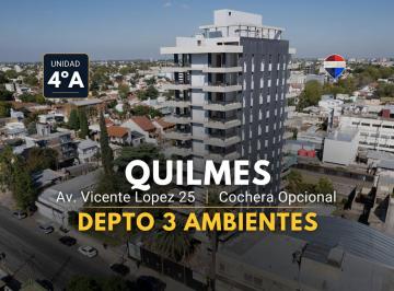 Departamento · 77m² · 3 Ambientes · Venta Depto 3 Amb C/ Cochera Opcional en Quilmes