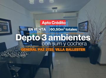Departamento de 3 ambientes, General San Martín · Excelente Departamento 3 Ambientes en Venta con Sum y Cochera