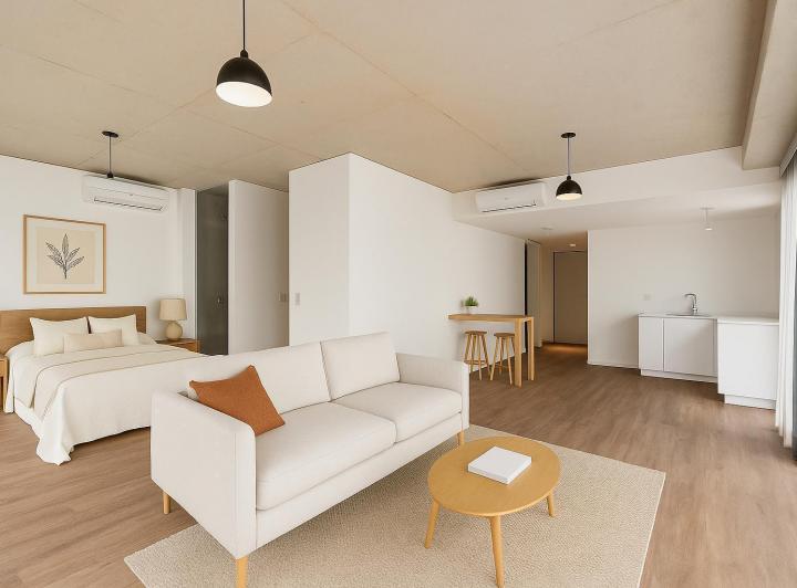 Loft Divisible a 2 Ambientes con Cochera en Venta en Quartier del Bajo - Torre 2