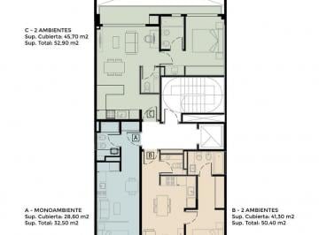 Departamento · 28m² · 1 Ambiente · A Estrenar - Monoambiente en Altos de Paroissien