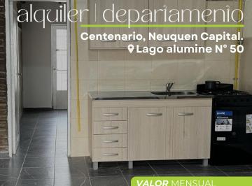 Departamento de 1 ambiente, Centenario · Departamento en Alquiler