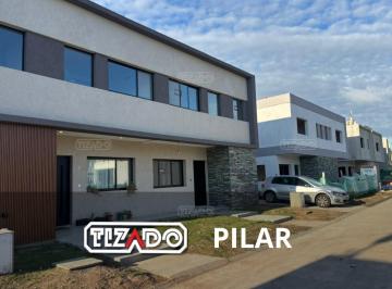 Casa · 137m² · 5 Ambientes · 2 Cocheras · Casa 4 Ambientes, 3 Dorm. con Jardin en Venta, Barrio Privado Pilar Zona Norte