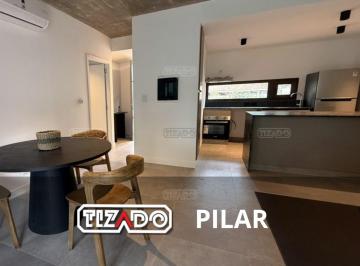 Departamento · 58m² · 2 Ambientes · 1 Cochera · Emprendimiento Departamento 2 Ambientes con Jardin Venta. Pilar Zona Norte