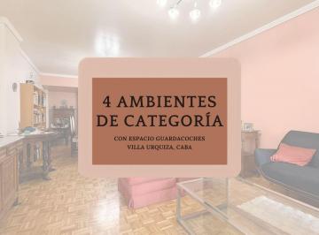 Departamento · 118m² · 4 Ambientes · 1 Cochera · Venta Departamento 4 Ambientes Cochera V Urquiza