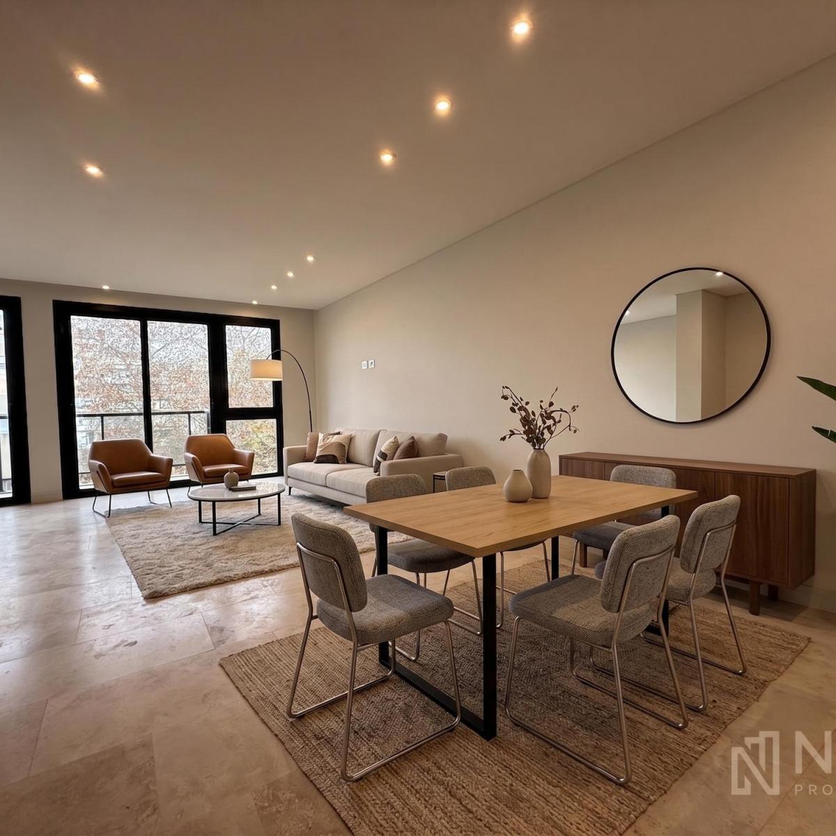 Venta 3 ambientes con balcón, parrilla, en Edificio Laurel, zona Guemes opc. Cochera