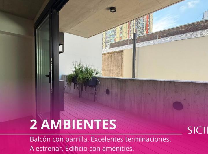 Venta - Departamento - 2 Ambientes - Caballito - Balcón con Parrilla