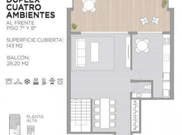 Departamento · 143m² · 4 Ambientes · Venta - Duplex 4 Ambientes con Balcón Terraza - Pozo - Piso Alto - Amenities - Villa Crespo